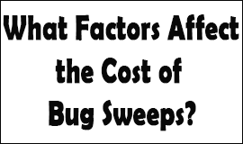 Bug Sweeping Cost Factors in Welwyn Garden City